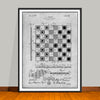 1921 Checker and Chess Board Patent Print - UNFRAMED