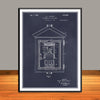 1922 Fire Signal Box Patent Print - UNFRAMED