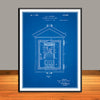 1922 Fire Signal Box Patent Print - UNFRAMED