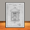 1922 Fire Signal Box Patent Print - UNFRAMED