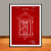 1922 Fire Signal Box Patent Print - UNFRAMED