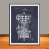 1922 Henry Ford Transmission Patent Print - Unframed
