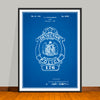 1923 Badge Patent Print - Unframed