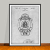 1923 Badge Patent Print - Unframed