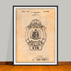 1923 Badge Patent Print - Unframed