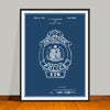 1923 Badge Patent Print - Unframed
