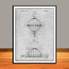 1923 Hot Air Balloon Patent Print - UNFRAMED