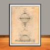 1923 Hot Air Balloon Patent Print - UNFRAMED