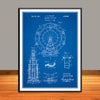 1924 Ferris Wheel Patent Print - Unframed