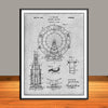 1924 Ferris Wheel Patent Print - Unframed