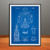 1924 Ferris Wheel Patent Print - Unframed