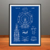 1924 Ferris Wheel Patent Print - Unframed