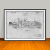 1924 Le Tourneau Scraper Patent Print - Unframed
