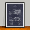 1925 Concrete Mixer Truck Patent Print - UNFRAMED