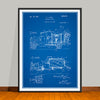 1925 Concrete Mixer Truck Patent Print - UNFRAMED