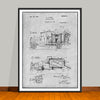 1925 Concrete Mixer Truck Patent Print - UNFRAMED