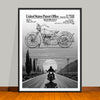 Motorcycle Embellished Patent Art Print, Man Cave Decor, Garage Art - 2 Styles – UNFRAMED