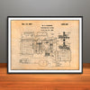 1925  Refrigeration System Horizontal Patent Print - Unframed