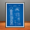 1925 Gas Pump Patent Print - Unframed