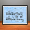 1926 Gill Automobile Hauler Truck Patent Print - Unframed