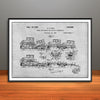 1926 Gill Automobile Hauler Truck Patent Print - Unframed