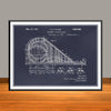 1927 Traver Roller Coaster Patent Print - UNFRAMED