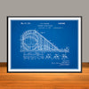 1927 Traver Roller Coaster Patent Print - UNFRAMED