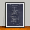 1927 Tesla Flying Machine Airplane Patent Print - Unframed