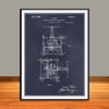 1927 Tesla Flying Machine Airplane Patent Print - Unframed
