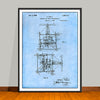 1927 Tesla Flying Machine Airplane Patent Print - Unframed