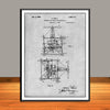 1927 Tesla Flying Machine Airplane Patent Print - Unframed