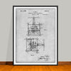1927 Tesla Flying Machine Airplane Patent Print - Unframed