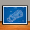 1928 Cyclone Roller Coaster Horizontal Patent Print - Unframed