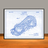 1928 Cyclone Roller Coaster Horizontal Patent Print - Unframed