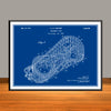 1928 Cyclone Roller Coaster Horizontal Patent Print - Unframed