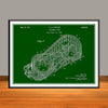 1928 Cyclone Roller Coaster Horizontal Patent Print - Unframed