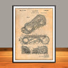 1928 Cyclone Roller Coaster Patent Print - Unframed