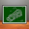 1928 Cyclone Roller Coaster Horizontal Patent Print - Unframed