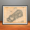 1928 Cyclone Roller Coaster Horizontal Patent Print - Unframed