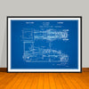 1929 Adams Road Grader Patent Print - UNFRAMED