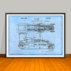 1929 Adams Road Grader Patent Print - UNFRAMED