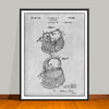 1929 Antique Fishing Creel Patent Print - UNFRAMED