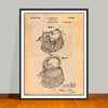 1929 Antique Fishing Creel Patent Print - UNFRAMED