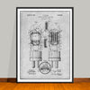 1929 Conrad Vacuum Tube Patent Print - UNFRAMED