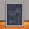 1929 Koken Barber's Chair Patent Print - UNFRAMED