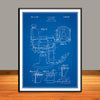 1929 Koken Barber's Chair Patent Print - UNFRAMED