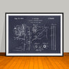 1929 Electric Tattooing Device Horizontal Patent Print - Unframed