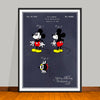 1930 Walt Disney Mickey Mouse Colorized Patent Print - UNFRAMED