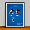 1930 Walt Disney Mickey Mouse Colorized Patent Print - UNFRAMED