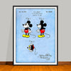 1930 Walt Disney Mickey Mouse Colorized Patent Print - UNFRAMED